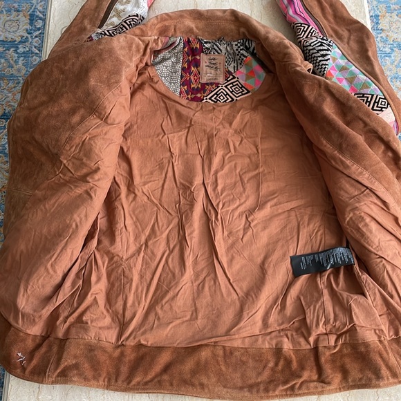 NWOT We The Free Vintage Style Cow Leather Jacket. S. Rare! $950 - Picture 9 of 15